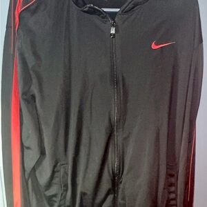 Nike Men's Black and Red Windbreaker